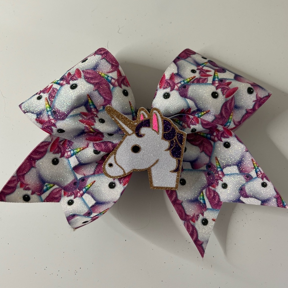 Unicorn Competition Cheer Bow
